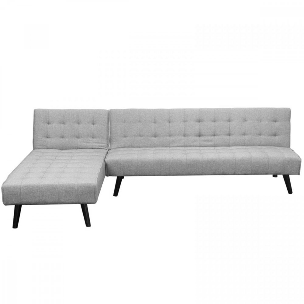 Alice Tufted Fabric Modular Sofa Bed with Chaise Lounge by Sarantino
