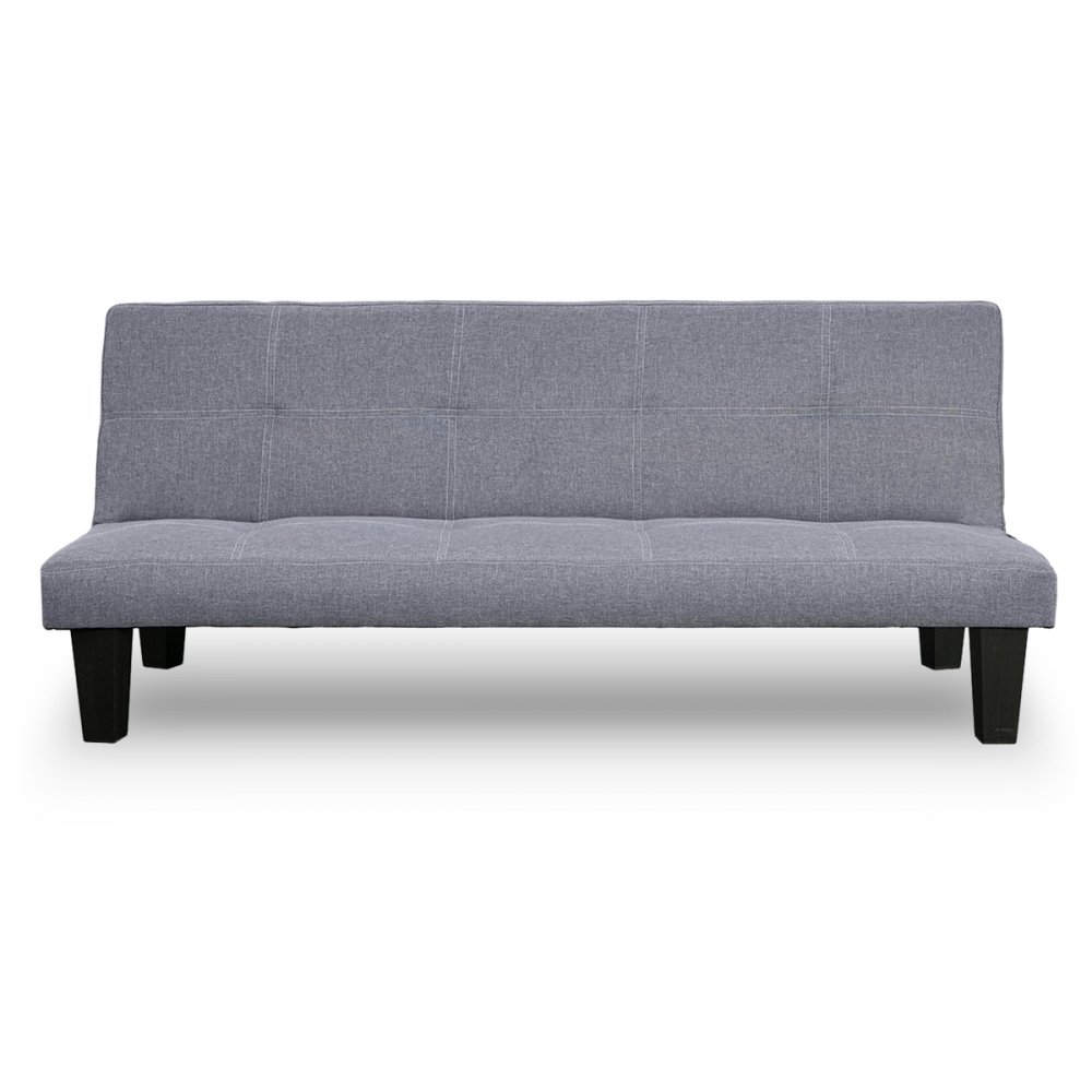 Liv 2Seater Tufted Linen Sofa Bed by Sarantino Dark Grey