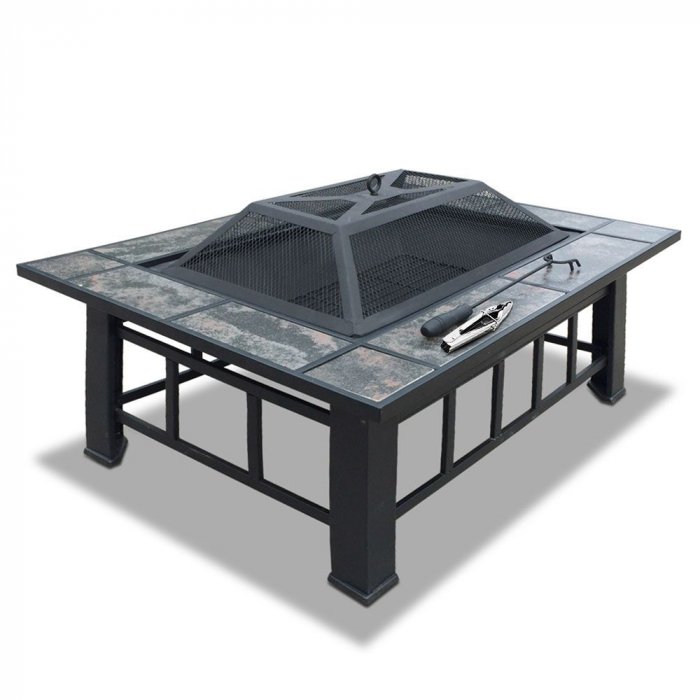 Outdoor Fire Pit Bbq Table Grill, Fire Pit Bbq Table