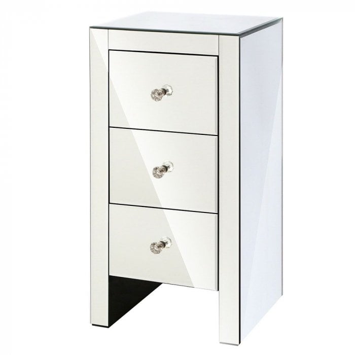 Mirrored Bedside Table Drawers Furniture Mirror Glass Quenn Silver Mirrored Bedside Table Drawers, Mirrored Bedside Table Drawers