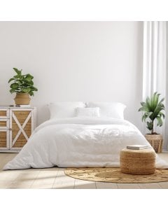 Royal Comfort 1000TC  Bamboo  Sheets Pillowcases Set  - King - White