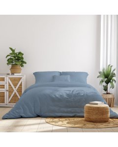 Royal Comfort 1000TC Bamboo Sheets Pillowcases Set  - King - Blue Fog