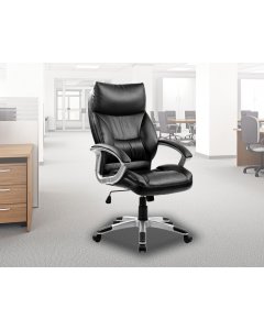 Pu Leather Office Chair Executive Padded Black