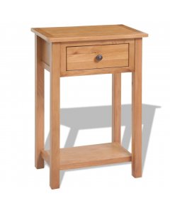 Console Table 50x32x75 Cm Solid Oak Wood