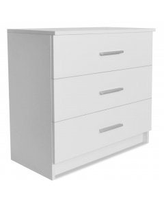 Chest Of Drawers Chipboard 71x35x69 Cm White