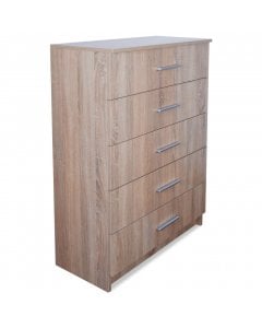 Storage Cabinet Chipboard 71x35x106 Cm Oak