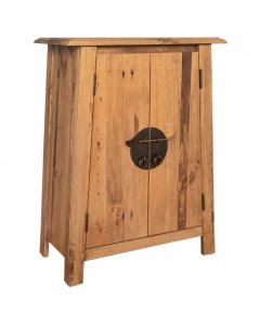 Bathroom Side Cabinet Solid Recycled Pinewood 59x32x80 Cm