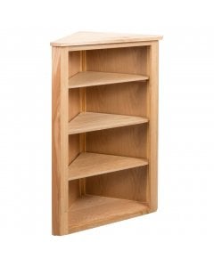 Corner Shelf 59x36x100 Cm Solid Oak Wood