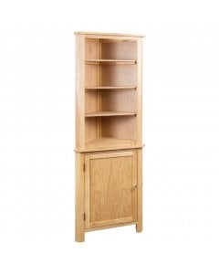 Corner Cabinet 59x36x180 Cm Solid Oak Wood