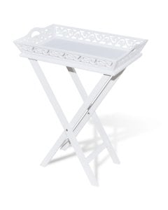 Side Table With Tray White