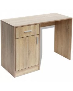 Desk With Drawer And Cabinet Oak 100x40x73 Cm