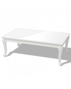 Coffee Table 115x65x42 Cm High Gloss White