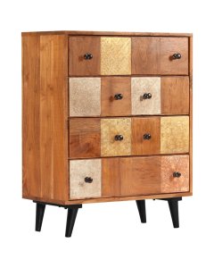 Chest Of Drawers 60x30x75 Cm Solid Acacia Wood