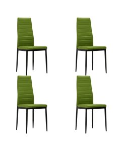 Dining Chairs 4 Pcs Lime Green Faux Leather