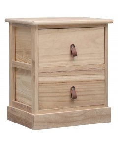 Nightstand 38x28x45 Cm Paulownia Wood