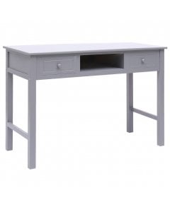 Writing Desk Grey 110x45x76 Cm Wood