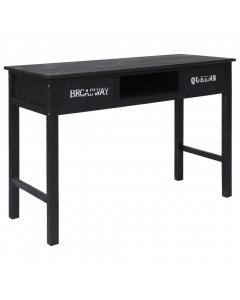 Console Table Black 110x45x76 Cm Wood