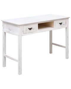 Console Table Antique White 110x45x76 Cm Wood