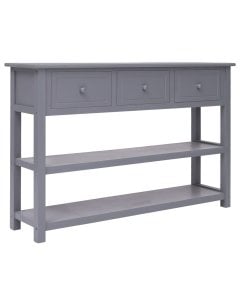 Sideboard Grey 115x30x76 Cm Wood