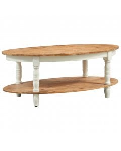 Coffee Table 102x62.5x42 Cm Solid Acacia Wood