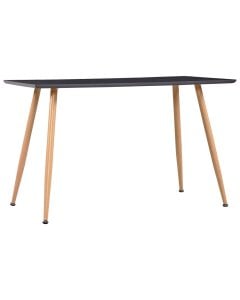 Dining Table Grey And Oak 120x60x74 Cm Mdf