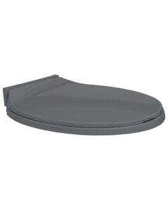Soft-close Toilet Seat Grey Oval