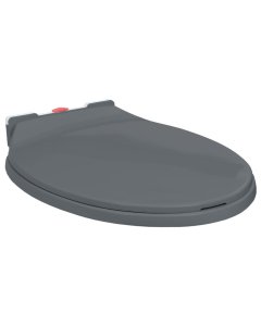 Soft-close Toilet Seat Quick Release Grey Oval