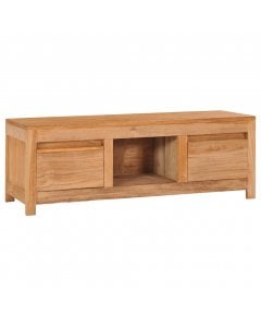 Tv Cabinet 100x30x35 Cm Solid Teak Wood