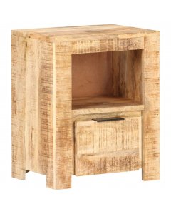 Mango Wood Bedside Cabinet 40x30x50 Cm Rough