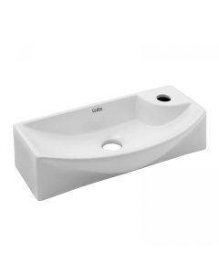 Ceramic Basin Bathroom 45 x 23cm White