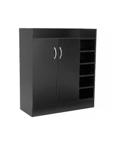 Sarantino 21 Pairs Shoe Cabinet Rack Storage Organiser 80 x 30 x 90cm in Black