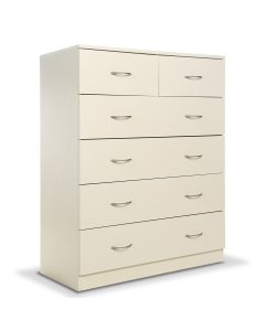 Tallboy Dresser 6 Chest of Drawers Storage Cabinet 85 x 39.5 x 105cm