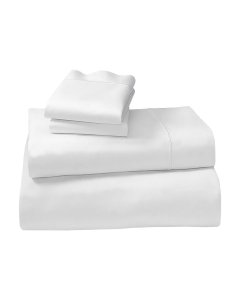 1000 Thread Count Cotton Rich Double Bed Sheet Set 4 Piece in White