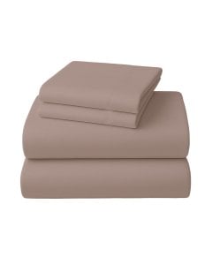 1000 Thread Count Cotton Rich Queen Bed Sheets 4-Piece Set in Linen