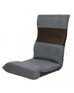 Adjustable Cushioned Floor Gaming Lounge Chair 98 x 46 x 19cm - Grey