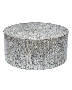 Mont Blanc Mother Of Pearl Hand Made Coffee Table Round