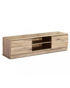 160CM TV Stand Entertainment Unit Lowline Storage Cabinet Wooden