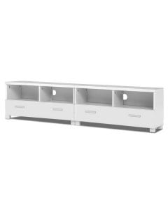 TV Stand Entertainment Unit with Drawers - White
