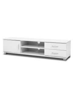 120cm TV Stand Entertainment Unit Storage Cabinet Drawers Shelf White