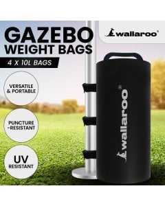 Wallaroo Gazebo Weight Bag Pods 4pcs in Black