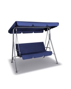 Outdoor Canopy Swing Chair with Shade - Navy