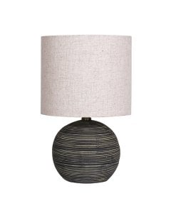 Sarantino Ceramic Table Lamp with Striped Pattern