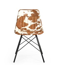 Eames Style Cowhide Chair Arm-less Dining 50X53X79cm