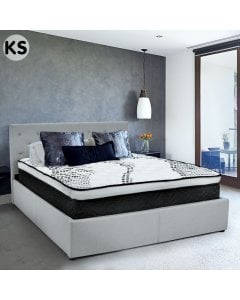 Laura Hill King Single Mattress Plush Euro Top Layer 5-Zone Pocket Spring Support Hypoallergenic
