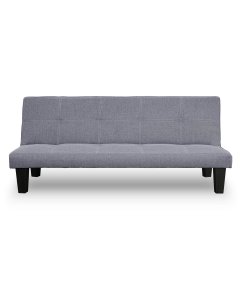 Liv 2-Seater Tufted Linen Sofa Bed by Sarantino - Dark Grey