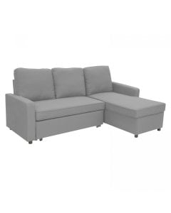 Rochelle Fabric Pull-out Sofa Bed with Reversible Chaise by Sarantino - Light Grey
