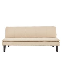 Selena 3-Seater Fabric Sofa Bed with Stitching by Sarantino - Beige