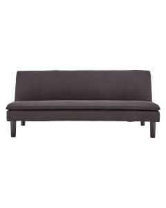 Selena 3-Seater Fabric Sofa Bed with Stitching by Sarantino - Black