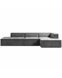 Sarantino Vani 3 Seater Modular Sofa Set - Dark Grey
