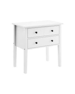 Sarantino Sven Bedside Table Night Stand - White